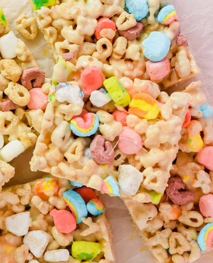 Lucky Charm Rice Krispie Treats