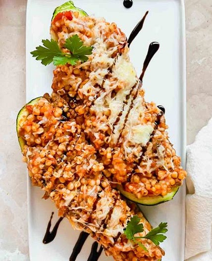 Ground Turkey Zucchini Boats
