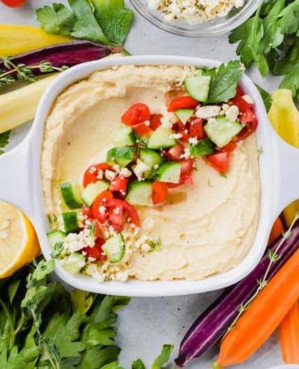 Blender Hummus without Tahini