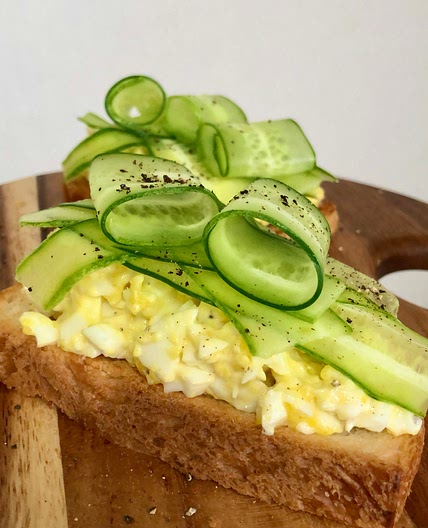 Simple Cucumber Egg Mayo Toast
