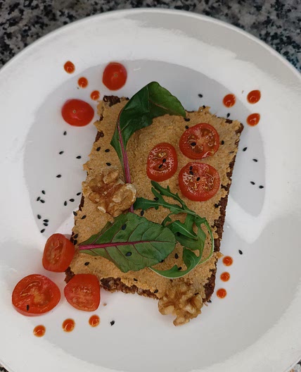 Harissa Sunflower seed hummus!