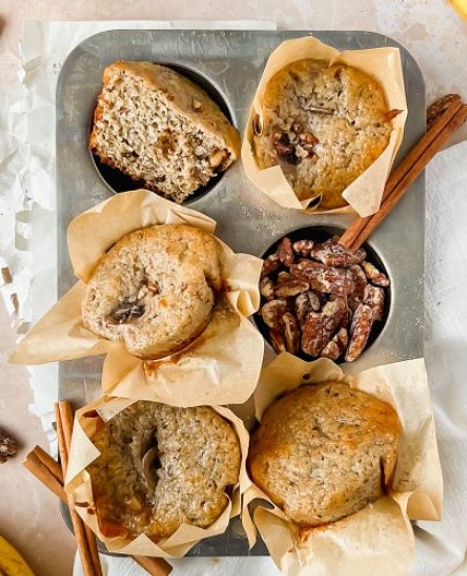Greek Yogurt Banana Muffins
