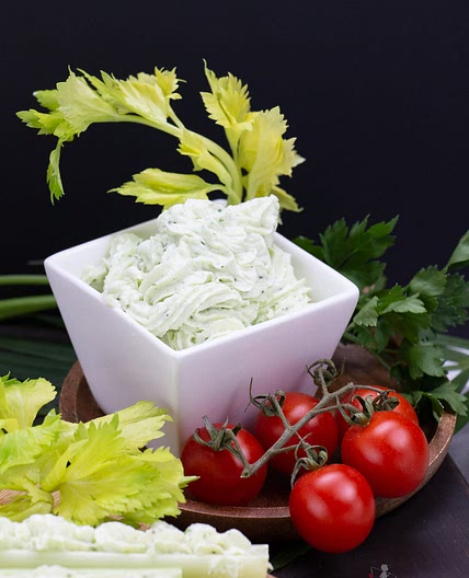 Whipped Feta Celery Snacks