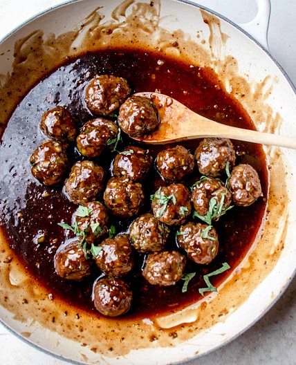 aip/paleo honey garlic meatballs (gluten-free)