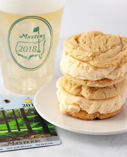 The Masters Peach Ice Cream Sandwich