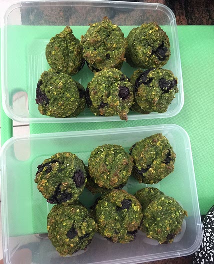 Green muffins