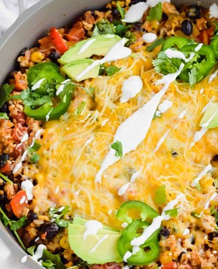 Cheesy Mexican Chicken Skillet Recipe
