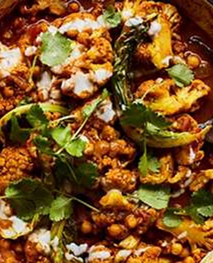 Cauliflower & chickpea tikka masala
