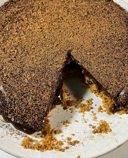 Chocolate Caramel Crunch Tart (Gluten & Refined Sugar Free)