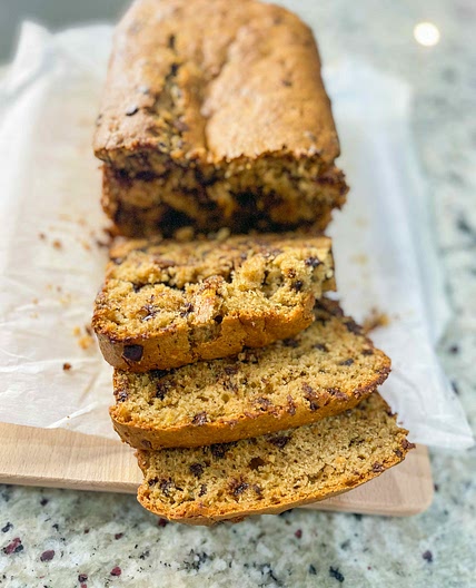 Spiced banana cake bread 