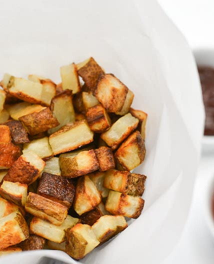Oven Baked Crispy Square Potatoes