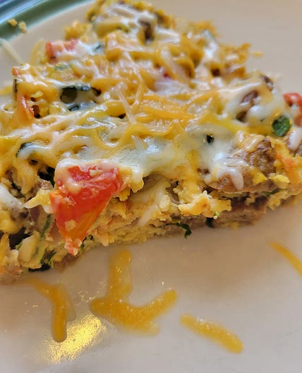 Healthy Turkey Sausage & Zucchini Fritata
