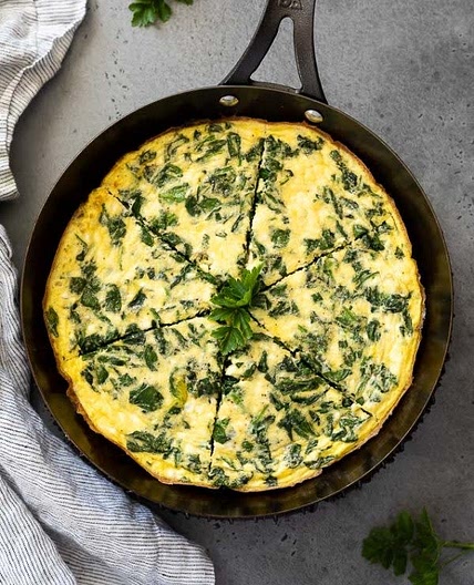 Feta and Spinach Frittata