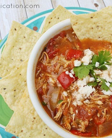 Chilaquiles Mexican Crock Pot Chicken Soup