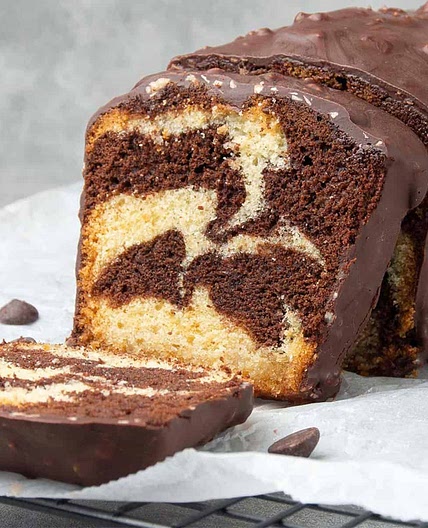 Chocolate Marble Loaf Cake