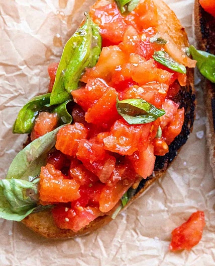 Tomato and Basil Bruschetta 
