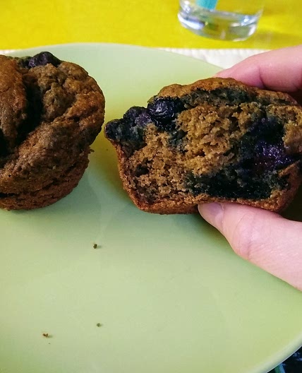 Blueberry Teff Muffins