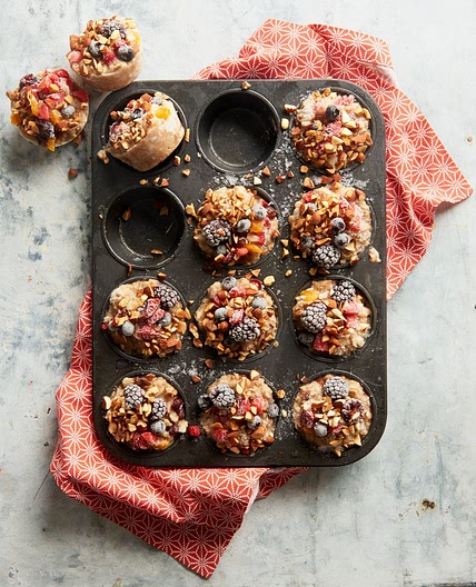 Fruit, Nut, and Brown Sugar Freezer Oatmeal Cups