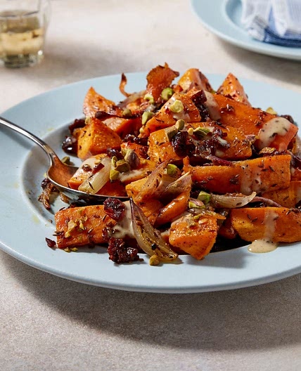 Citrus-Sesame Roasted Sweet Potatoes 
