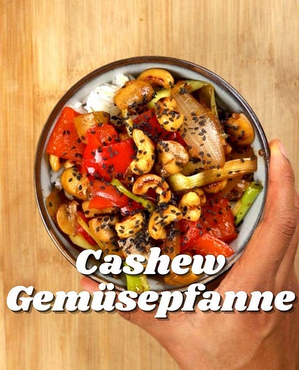 Cashew-Gemüse Pfanne 