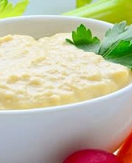 Purée de céleri à la crème fraîche et coriandre