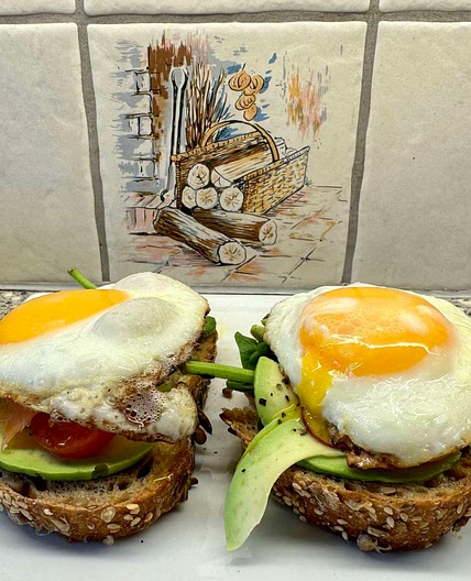 Salmon & egg breakfast