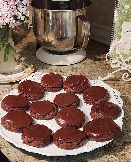 Chocolate Texas sheet cake cookies