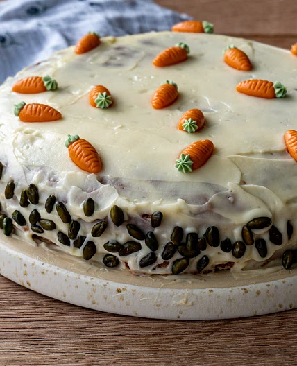 Karottenkuchen mit Frischkäsefrosting