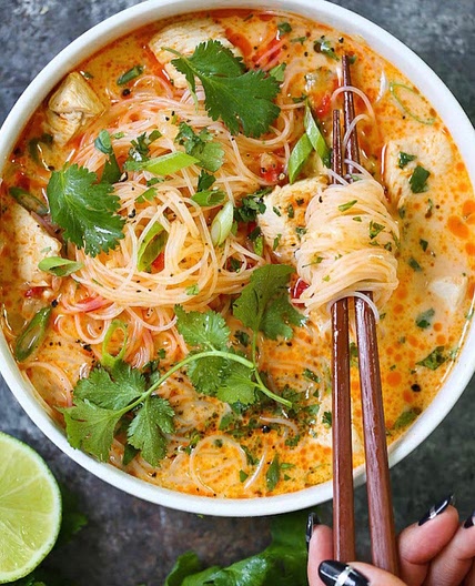 Thai Red Curry Noodle Soup