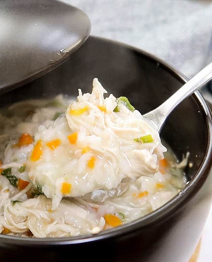Low FODMAP Korean Chicken Rice Porridge (Dakjuk)