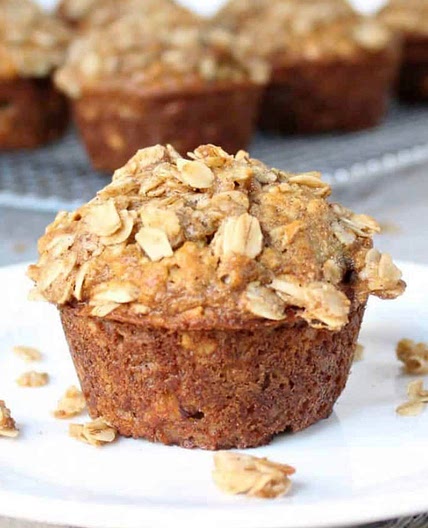 Oatmeal banana muffins