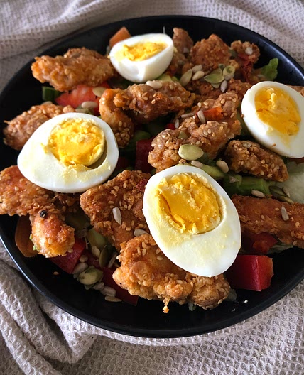 Crispy sesame chicken