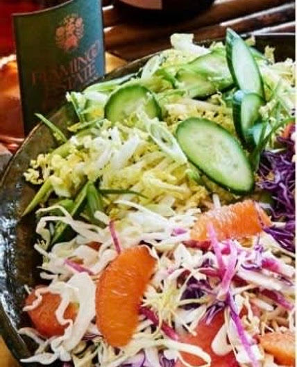 CABBAGE SALAD WITH TAHINI DRESSING