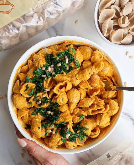 Creamy Carrot Pasta 
