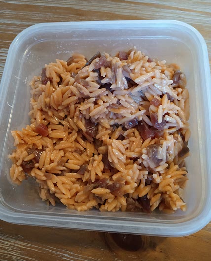 Beetroot Orzo with Feta