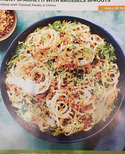 Lemony Spaghetti with Brussel Sprouts