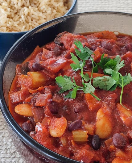 Spicy Three Bean Chilli (Vegan)