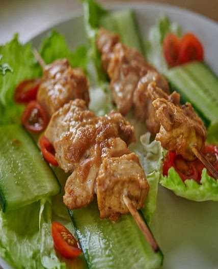 Chicken Satay with Side Salad