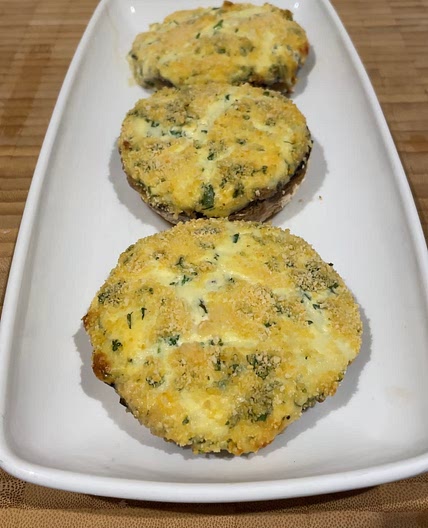 Cheesy Garlic Mushrooms