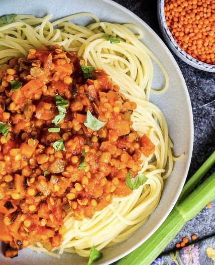 Linsen Bolognese