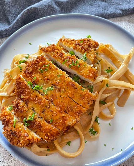 Bangkok Katsu (Thai Peanut Sauce with Noodles & Chicken Katsu)