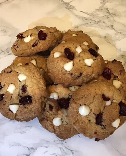 Soft White Chocolate Cranberry Cookies