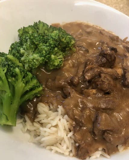 Slow cooker Beef Stroganoff