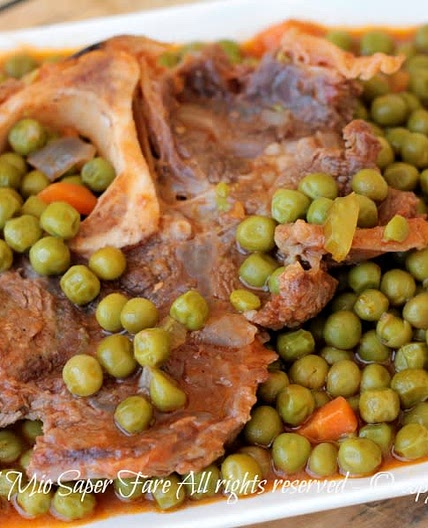 Ossobuchi con piselli