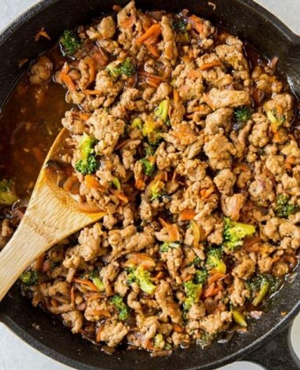 Teriyaki Turkey Rice Bowl Recipe