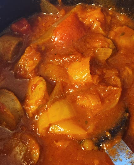 Crock pot Sausage,  peppers and onion