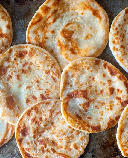 Layered Yogurt Flatbreads