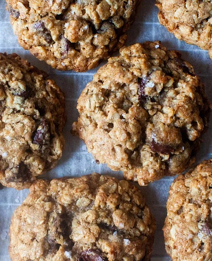 Whole Wheat Oat Chocolate Cookies