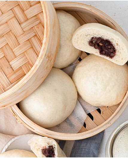 Red Bean Buns (Dou Sha Bao)