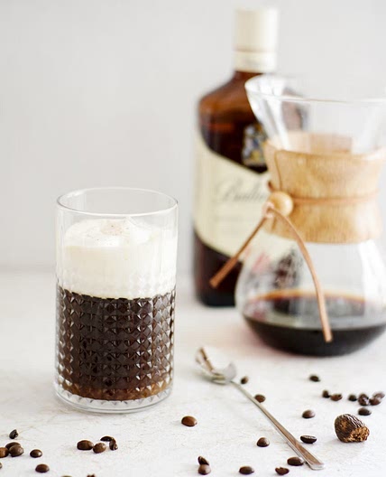 Irish Coffee with Whipped Cream